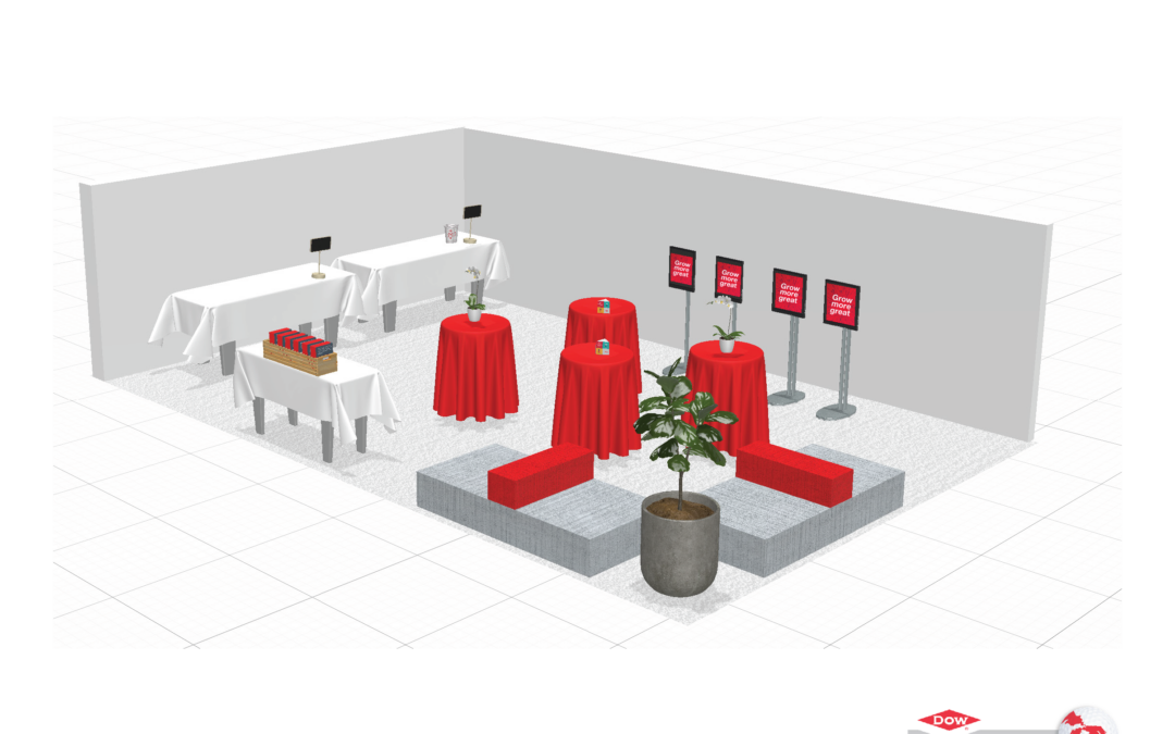 3D Red Lounge